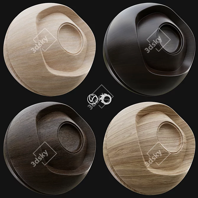 Premium PBR Wood Material Collection 3D model image 1