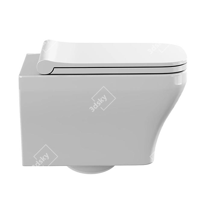 Allen Brau Infinity Wall-Hung Toilet 3D model image 2