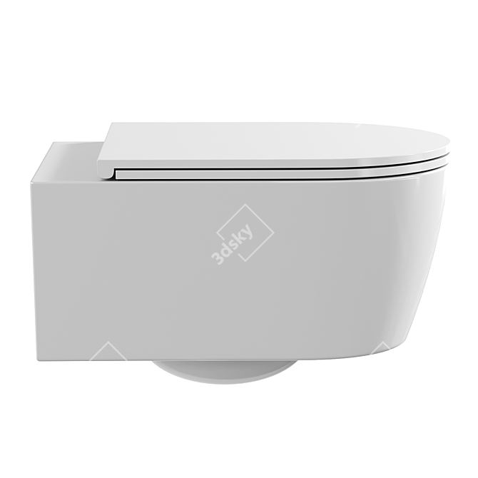 AM.PM Func Wall-Hung Toilet 3D model image 2