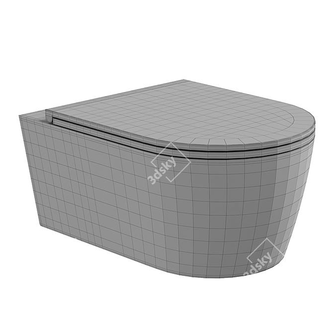 AM.PM Func Wall-Hung Toilet 3D model image 4