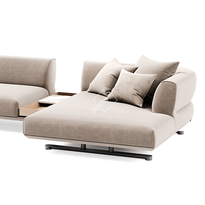 Elegant Modular Sofa Series "TAKT C1 3D model image 2