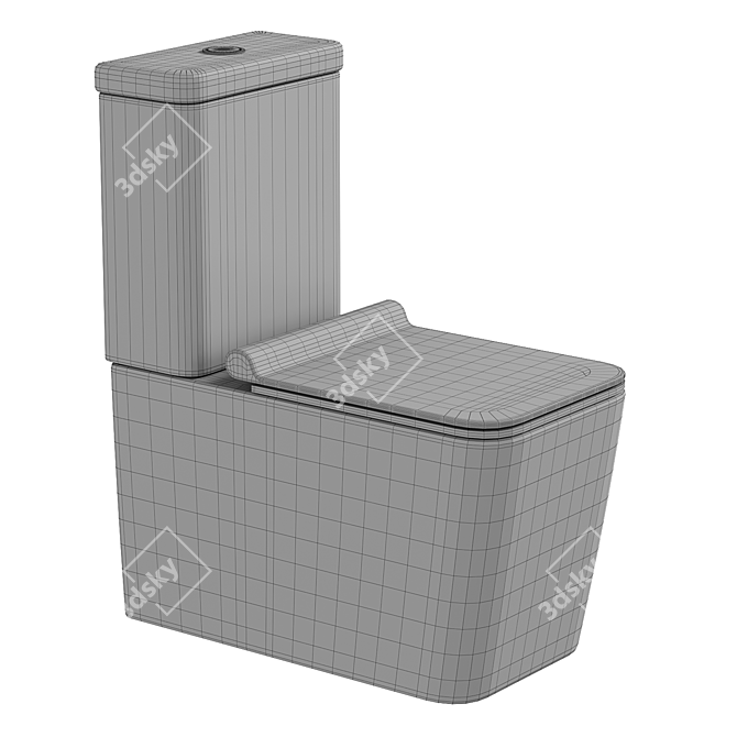 AQUAme AQM1003 Compact Toilet 3D model image 4