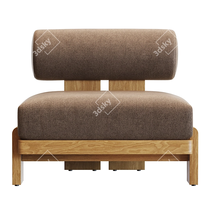 High-Quality 3D Vigo Lounge Chair 3D model image 3