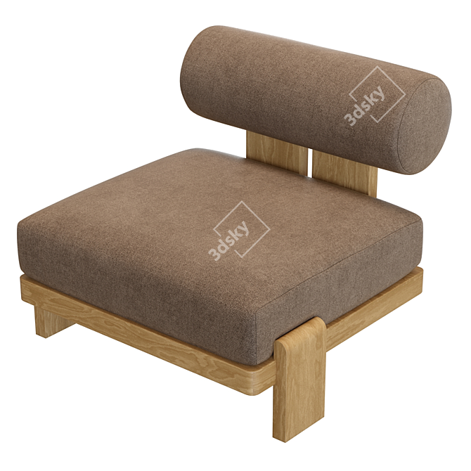 High-Quality 3D Vigo Lounge Chair 3D model image 4