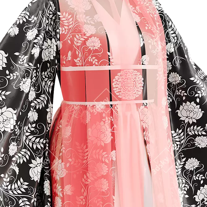 Traditional Japanese Clothing Model 3D model image 2