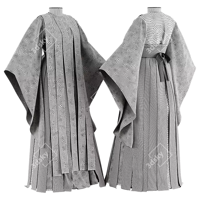 Traditional Japanese Clothing Model 3D model image 4