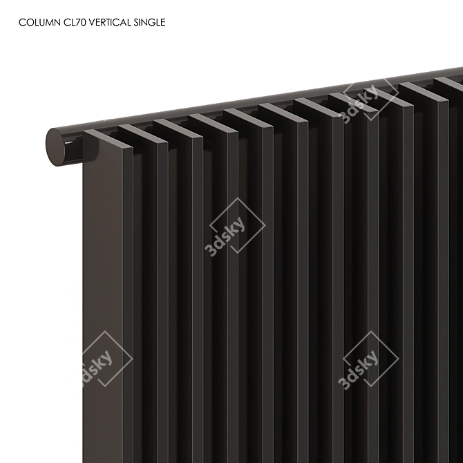 Modern Tubes Radiators Collection 3D model image 2