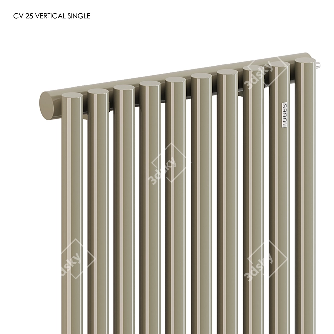 Modern Tubes Radiators Collection 3D model image 4