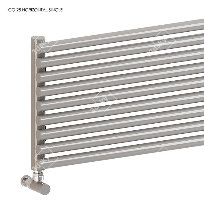 Modern Tubes Radiators Collection 3D model image 6