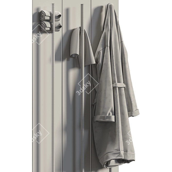 Versatile Towel Warmer Set 3D model image 6