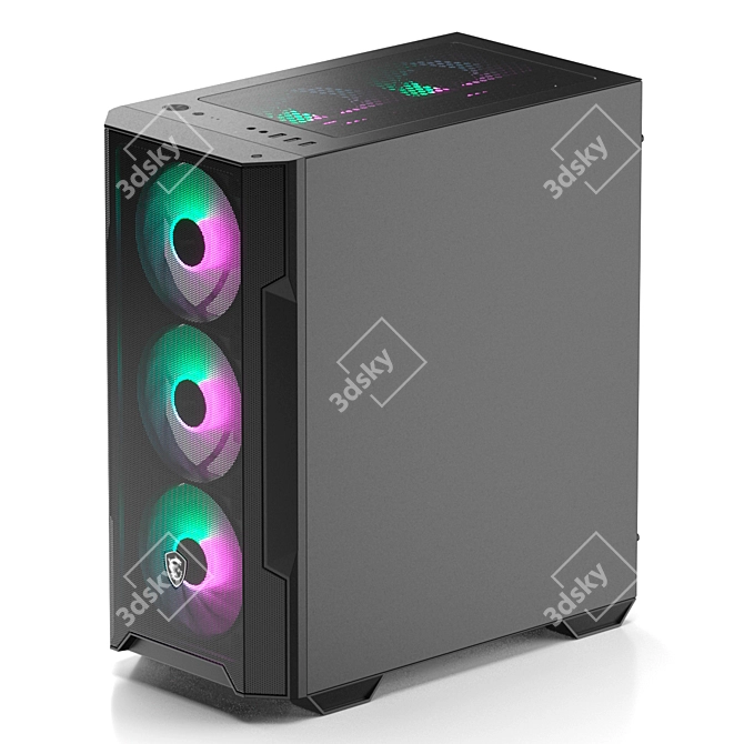 RGB Sync Gaming Mini PC 3D model image 3