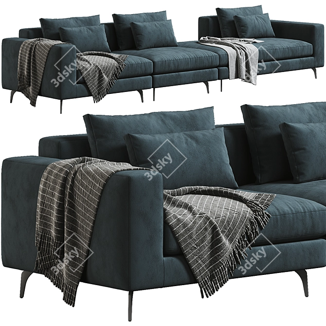 Marac Elvis Luxury Sofa Set 3D model image 1