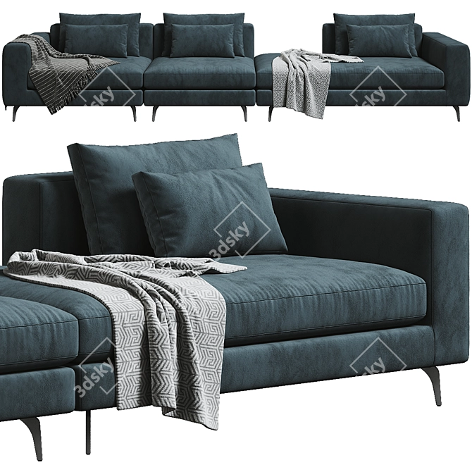 Marac Elvis Luxury Sofa Set 3D model image 2