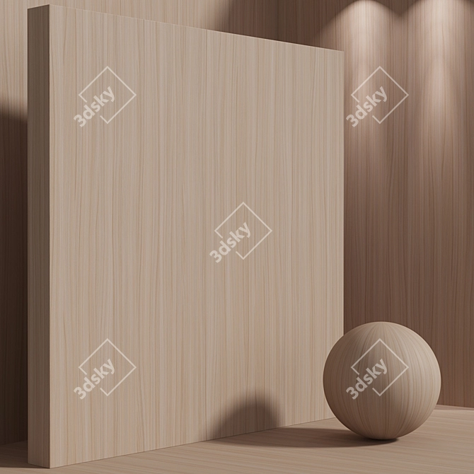 Cherry Seamless Wood Material Set 3D model image 2