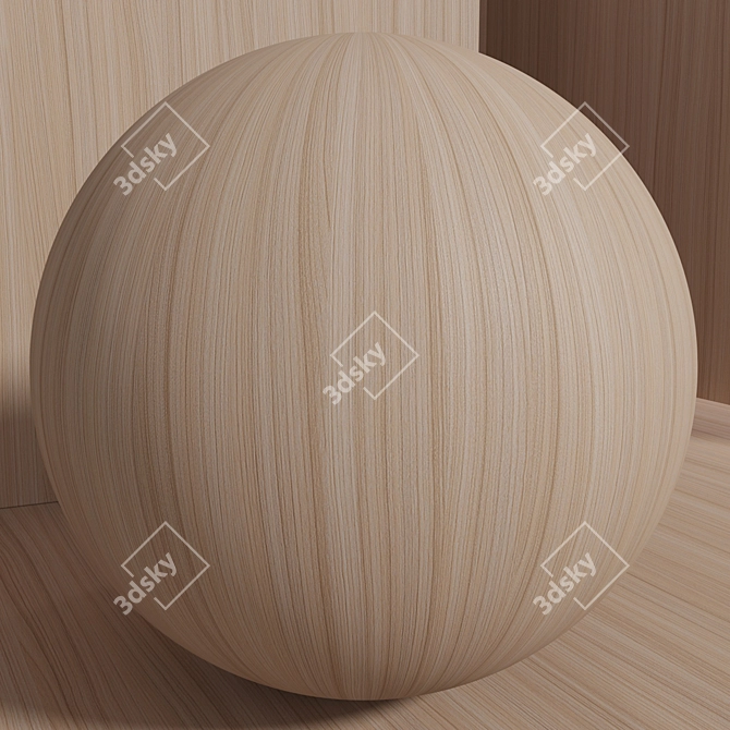 Cherry Seamless Wood Material Set 3D model image 3