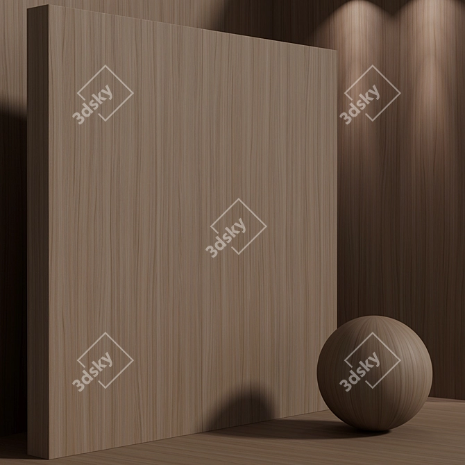 Cherry Seamless Wood Material Set 3D model image 4