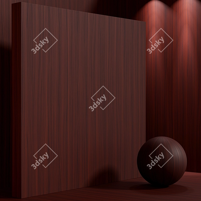 Cherry Seamless Wood Material Set 3D model image 7