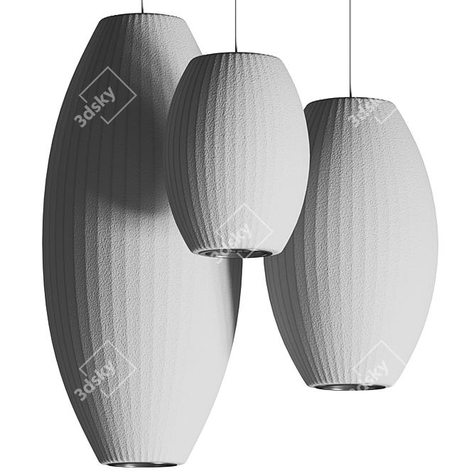 Modern Pendant Lamp Set - Vray/Corona 3D model image 2