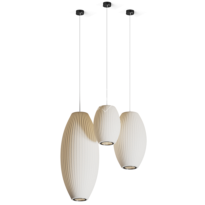 Modern Pendant Lamp Set - Vray/Corona 3D model image 3