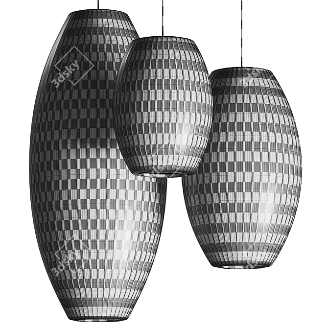 Modern Pendant Lamp Set - Vray/Corona 3D model image 4