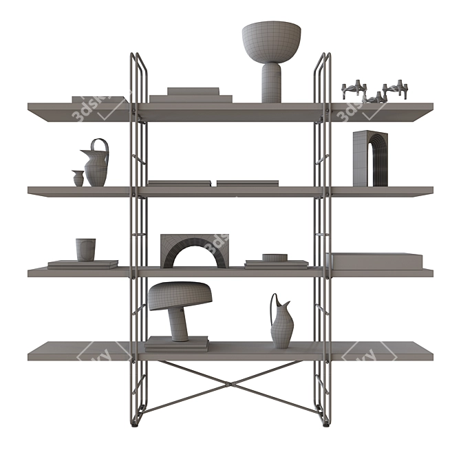 Versatile Ikea Ęńetri Bookcase 3D model image 4