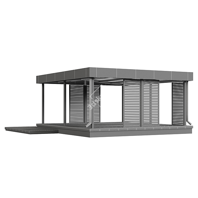 Outdoor Pergola Set Collection 3D model image 6