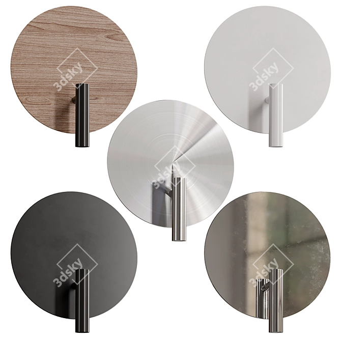 Sleek HEMPA Wall Light Set 3D model image 2