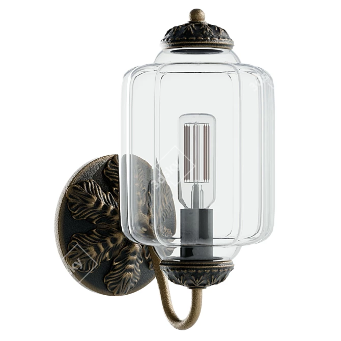 Eloise Outdoor Sconce - UV Unwrapped Model 3D model image 1