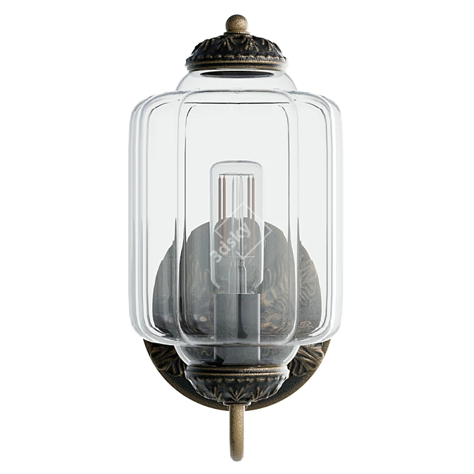 Eloise Outdoor Sconce - UV Unwrapped Model 3D model image 2