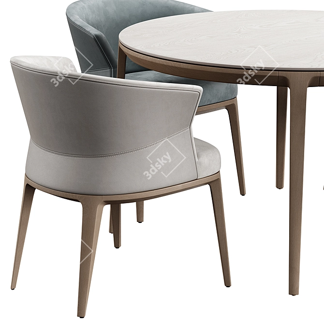 Playground Modern Dining Set 3D model image 3