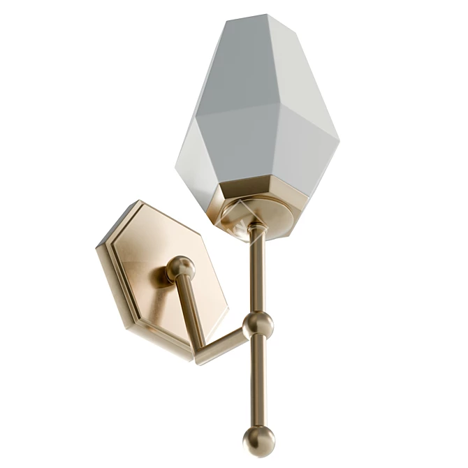 Modern UV-Unwrapped Slater Sconce 3D model image 5