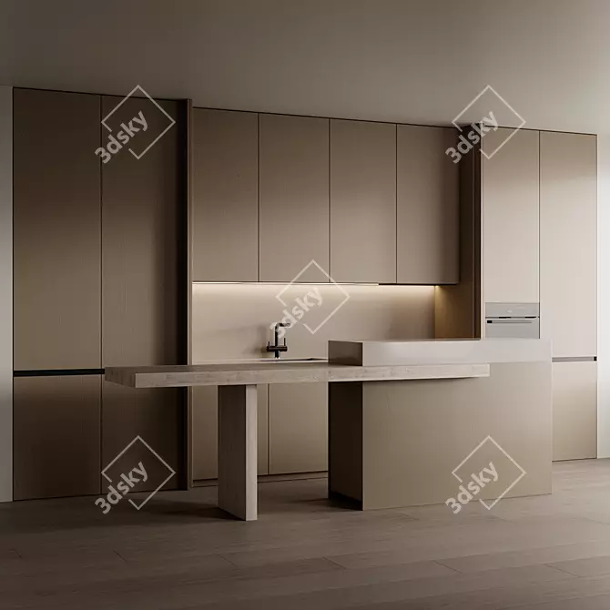 Kitchen 30: Space-Saving Organizer 3D model image 1