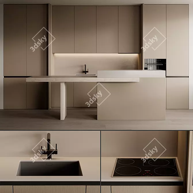 Kitchen 30: Space-Saving Organizer 3D model image 2