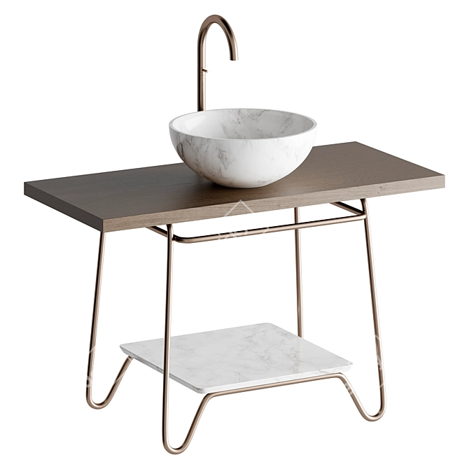 Kreoo KATO Bathroom Vanity Stand 3D model image 1