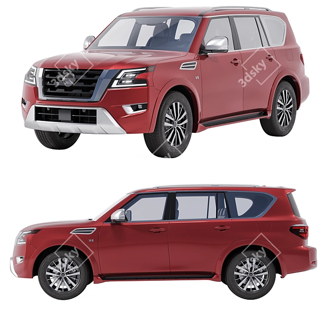 Nissan Armada 3D Model Collection 3D model image 2