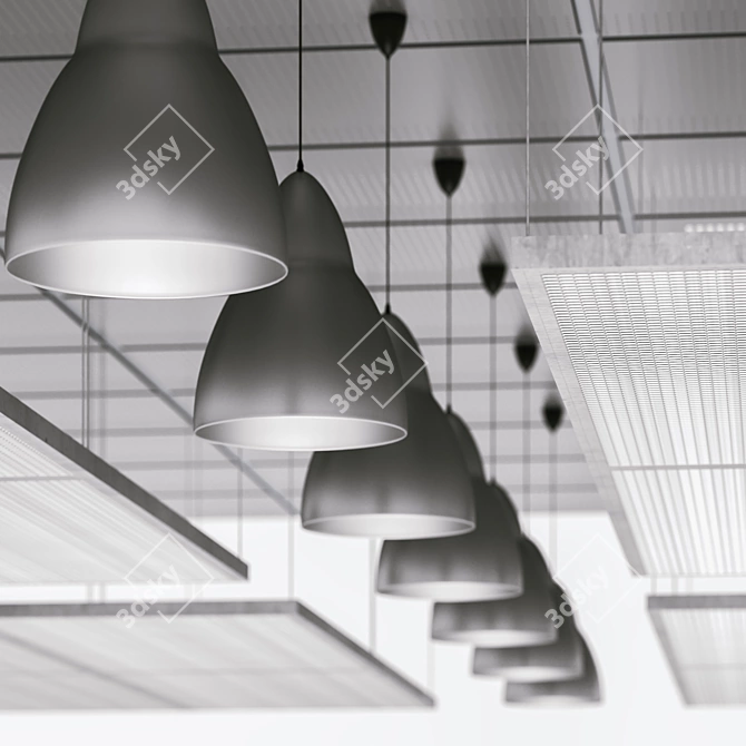 Armstrong Ceiling System Set 3D model image 5