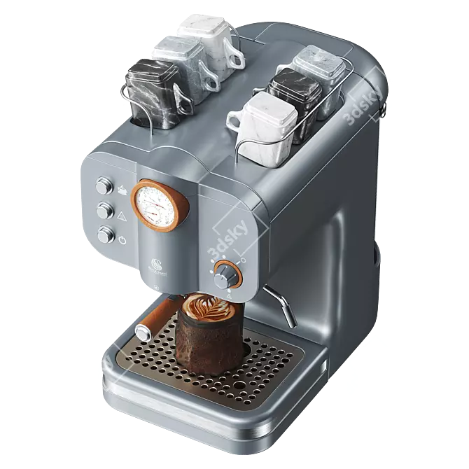 Modern Coffee Maker Swan Appliance 3D model image 4