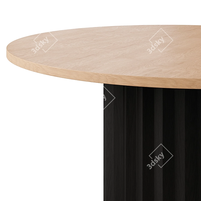 Luther Round Dining Table, 120cm 3D model image 3