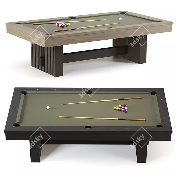 Luxury Vancouver Pool Table Collection 3D model image 2