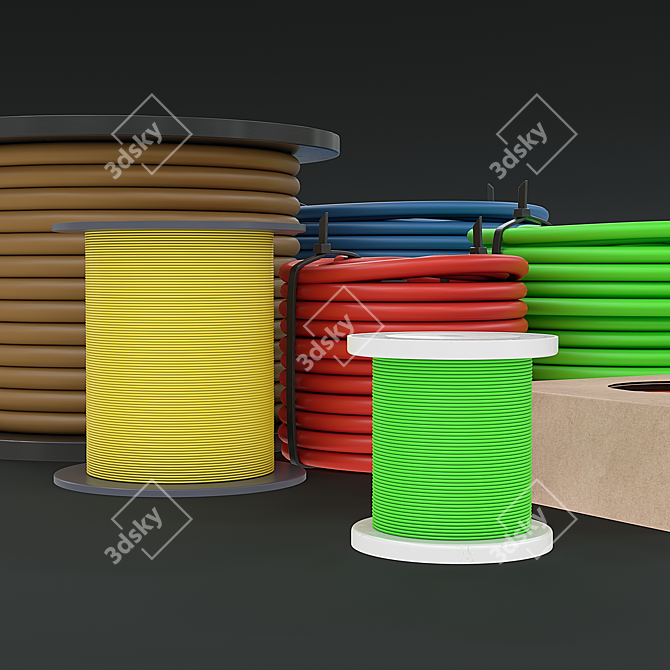 Customizable Cable Display Samples 3D model image 3