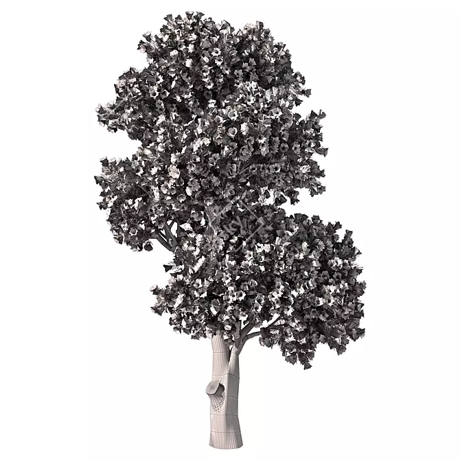 Elegant Tree Sculpture Decor 3D model image 4