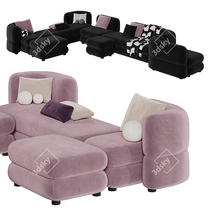 Brera Modular Sofa by Divan.Ru 3D model image 2