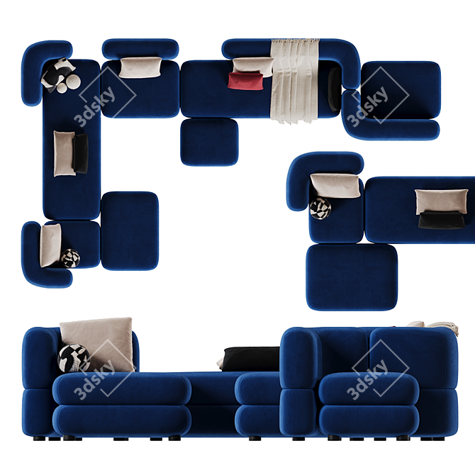 Brera Modular Sofa by Divan.Ru 3D model image 5