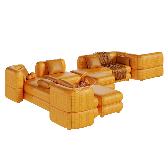 Brera Modular Sofa by Divan.Ru 3D model image 6