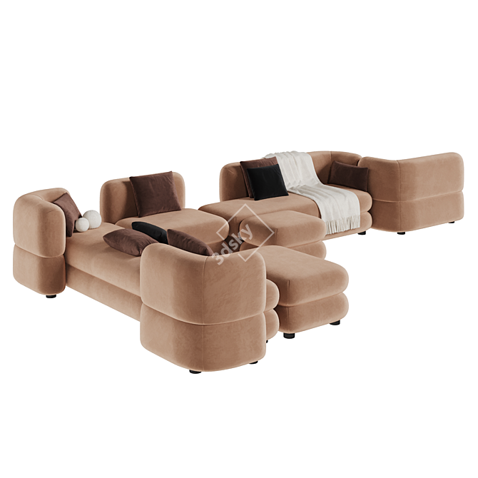 Brera Modular Sofa by Divan.Ru 3D model image 11