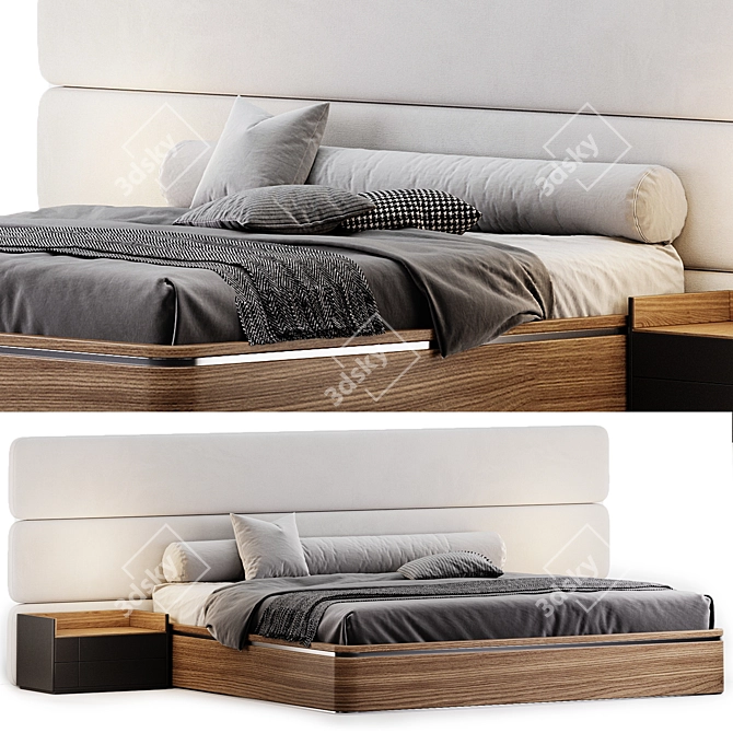 Modern Madaket Bed Esssentials 3D model image 1