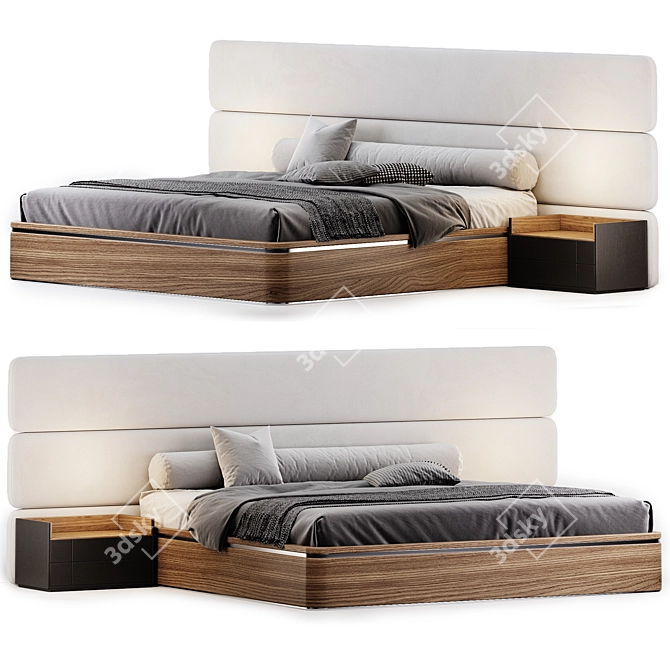 Modern Madaket Bed Esssentials 3D model image 3