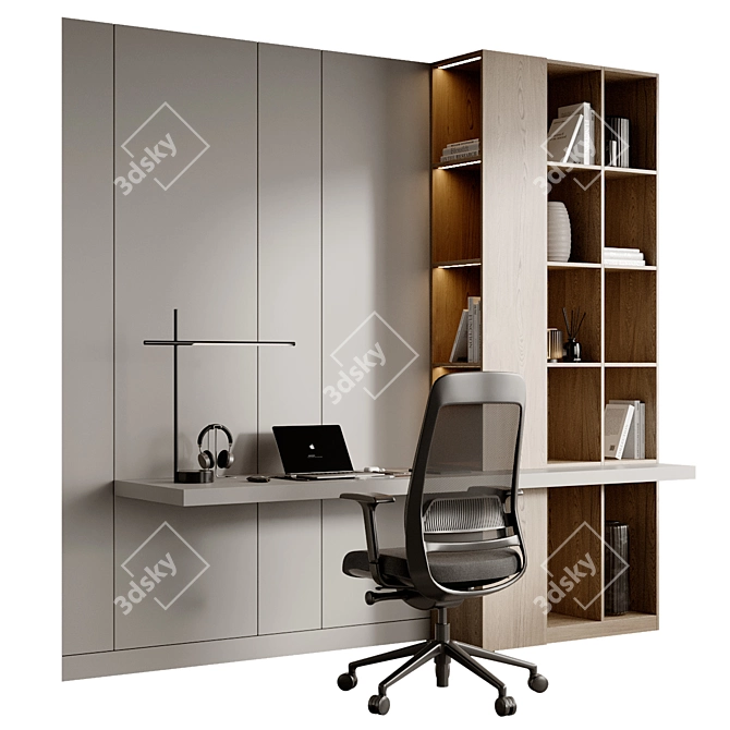  Ergo Office Desk Set 3D model image 2