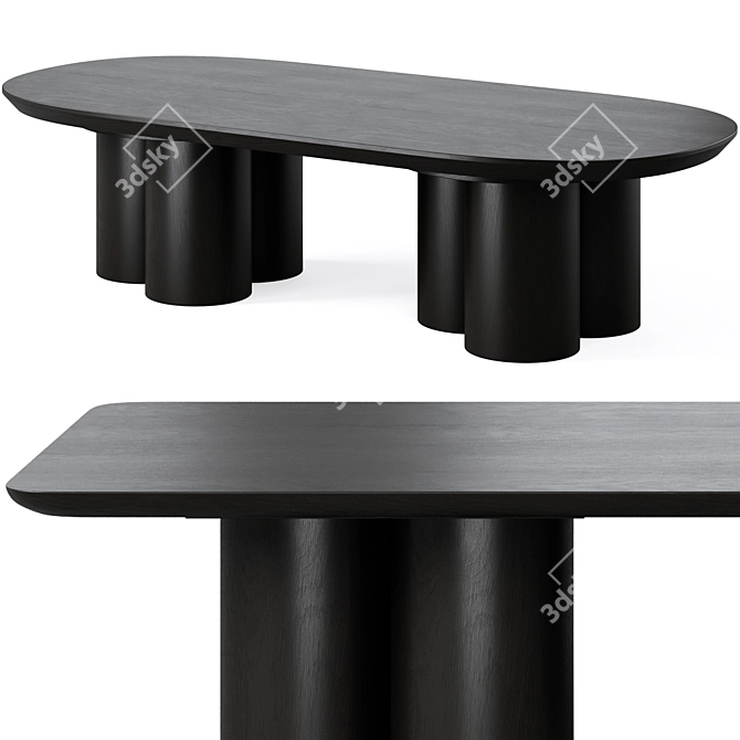  Scandinavian Coffee Tables Set, Interior Secrets 3D model image 1