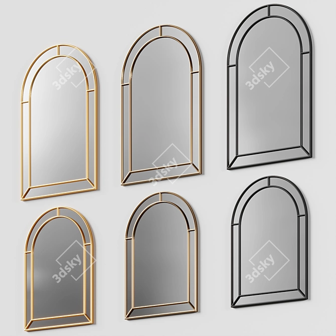 Glam Arch Wall Mirror 3D model image 5